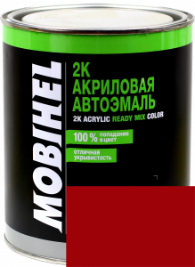 Купити 101 Емаль акрилова Helios Mobihel "Кардинал" (1л) у комплекті з затверджувачем 9900 (0,5л) - Vait.ua