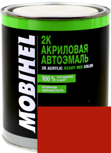 Купити 110 Емаль акрилова Helios Mobihel "Рубін" (1л) у комплекті з затверджувачем 9900 (0,5л) - Vait.ua