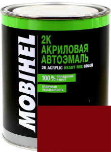 Купити 127 Емаль акрилова Helios Mobihel "Вишня" (1л) у комплекті з затверджувачем 9900 (0,5л) - Vait.ua