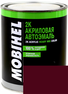 Купити 180 Емаль акрилова Helios Mobihel "Гранат" (0,75л) в комплекті з затверджувачем 9900 (0,375л) - Vait.ua
