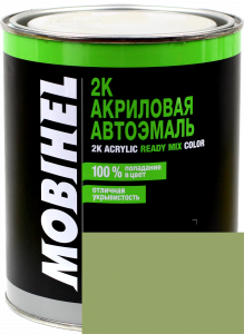 Купити 325 Емаль акрилова Helios Mobihel "Світло-зелена" (1л) у комплекті з затверджувачем 9900 (0,5л) - Vait.ua