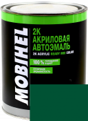 394 Емаль акрилова Helios Mobihel "Темно-зелена" (1л) у комплекті з затверджувачем 9900 (0,5л)