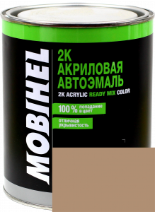 Купити 509 Емаль акрилова Helios Mobihel "Темно-бежева" (1л) в комплекті з затверджувачем 9900 (0,5л) - Vait.ua