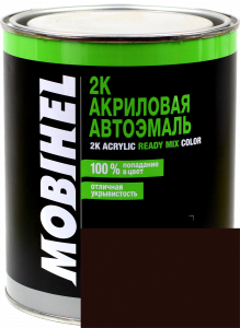 Купити 793 Емаль акрилова Helios Mobihel "Темно-коричнева" (0,75л) в комплекті з затверджувачем 9900 (0,375л) - Vait.ua