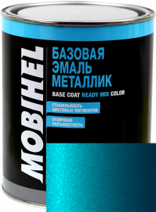 Купити 460 Автоемаль базова "металік" Helios Mobihel "Аквамарин", 1л - Vait.ua