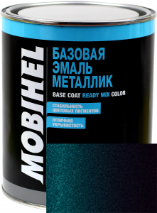 Купити 498 Автоемаль базова "металік" Helios Mobihel "Лазурно-синя", 1л - Vait.ua