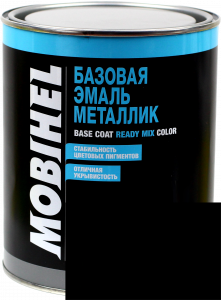Купити 600 Автоемаль базова "металік" Helios Mobihel "Чорна UNI", 1л - Vait.ua