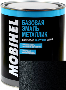 Купити D01 Автоемаль базова "металік" Helios Mobihel "Black", 1л - Vait.ua