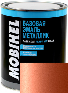 Купити 102 Автоемаль базова "металік" Helios Mobihel "Абрикос", 1л - Vait.ua