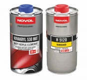 Матовый акриловый лак NOVOL NOVAKRYL 530 MAT (0,5л) + отвердитель (0,5л)