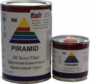 Купити Грунт акриловий 5+1 PYRAMID (1л) із затверджувачем (0,2л), темно-сірий, 1,6кг - Vait.ua