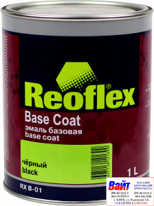 Купити RX B-01 Base Coat, Black, Reoflex, Емаль базова (1,0л), чорний - Vait.ua