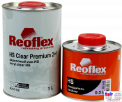 RX C-02 HS Clear Premium 2+1, Reoflex, Двокомпонентний акриловий лак (1,0л) в комплекті з затверджувачем RX H-02 (0,5л)