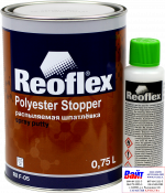 RX F-05 Polyester Stopper, Reoflex, Двухкомпонентная полиэфирная распыляемая шпатлёвка (0,75л)
