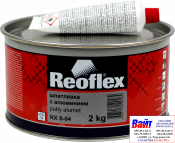 RX S-04 Putty Alumet, Reoflex, Шпаклівка з алюмінієм (2,0 кг), сіра