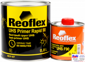 RX F-07 UHS Primer Rapid 90, Reoflex, Двокомпонентний швидкий акриловий ґрунт UHS (0,8л) в комплекті з затверджувачем RX H-17 (0,2л), чорний