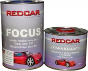 Акриловый 2К лак Red Car FOCUS с высоким содержанием твердых веществ ANTISCRATCH 2:1 (не царапающийся) 1л + отвердитель (0,5л)