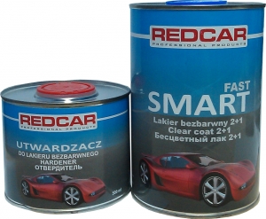 Купити Акриловий 2К лак Red Car Smart Fast з високим вмістом твердих речовин ANTISCRATCH 2:1 (не дряпається) 1л + затверджувач (0,5л) - Vait.ua