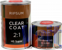 Ripsum Clear, Лак акриловий HS + затверджувач, комплект 1,0л + 0,5л