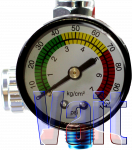 Манометр з регулятором для фарбопультів