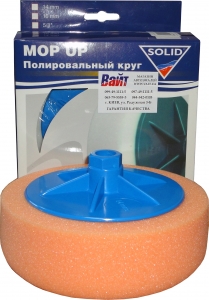 Купити Круг полірувальний Solid Mop Up М14, 150 х 50мм, середньої твердості, помаранчевий - Vait.ua