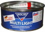 Облегченная среднезернистая шпатлевка Solid Multi Light, 0,5 кг