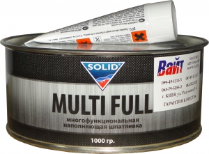 Купити Шпаклівка наповнювача середньозерниста поліефірна Solid Multifull, 1,0кг - Vait.ua
