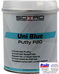 Купити T012040, SOTRO, SOTRO Uni Blue putty P20, Універсальна шпаклівка 4,0 кг - Vait.ua