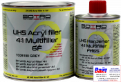 2К Акриловий мультифункціональний ґрунт UHS 4:1 Sotro Multifiller 6F (800 мл) + затверджувач (200 мл), сірий