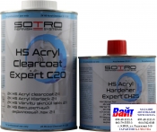 Лак безбарвний акриловий SOTRO 2K HS 2:1 Acryl Clearcoat Expert C20 (1,0 л) у комплекті з затверджувачем (0,5 л)