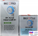 T032050, SOTRO, SOTRO HS Acryl Clearcoat Expert C20, Двухкомпонентный бесцветный акриловый лак с высоким содержанием сухого остатка(HS - High Solid), 5 литров + нормальный отвердитель (T032525)