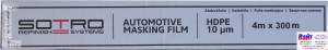 Купити T057030, SOTRO, SOTRO Automotive masking film, Плівка захисна прозора, 10мкм, 4м х 300м - Vait.ua