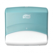 Tork 654000 Настінний диспенсер для матеріалів у серветках. Білий - Бірюзовий