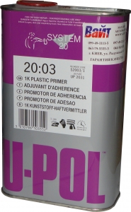 Купити 1К Грунт для пластику S2003 U-Pol, 1л, прозорий - Vait.ua