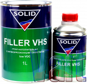 2К Акриловый антикоррозионный грунт-наполнитель 4:1 SOLID FILLER VHS low VOC (1 л) + отвердитель (250 мл), черный