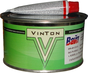 Купити Шпаклівка зі скловолокном VinTon FIBER MICRO, 0,45 кг - Vait.ua