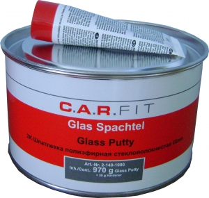 Купити Шпаклівка 2К поліефірна зі скловолокном CAR FIT GLASS, 1 кг - Vait.ua