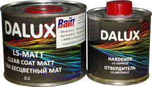 Купити 2К безбарвний матовий лак DALUX LS-MATT (0,5л) + затверджувач LS-EXPRESS (0,25л) - Vait.ua