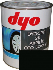 Купити 601 Акрилова 2К автоемаль DYO "Чорний" в комплекті з затверджувачем - Vait.ua