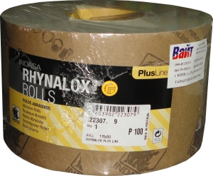 Купити Абразивний папір у рулоні на латексній основі INDASA RHYNALOX PLUS LINE (Плюс лінія), 115мм x 50м, P80 - Vait.ua