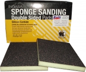 Двухсторонний абразивный блок INDASA Abrasive Sponge Wood, 98х122х13мм, Р100