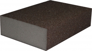 Купити Чотиристоронній абразивний блок KAEF на середньощільному поролоні, серія 700, 98х69х26 мм, K220 (P500) - Vait.ua