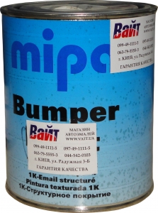 Купити Однокомпонентна структурна бамперна фарба MIPA Bumper color чорна, 1л - Vait.ua