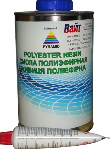 Купити Смола поліефірна для ламінування PYRAMID із затверджувачем, 1л - Vait.ua