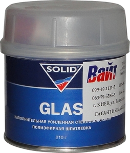 Купити Шпаклівка посилена скловолокном SOLID GLASS, 0,21 кг - Vait.ua