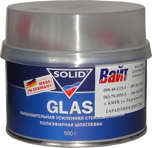 Купити Шпаклівка посилена скловолокном SOLID GLASS, 0,5 кг - Vait.ua
