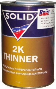Купити Розчинник універсальний SOLID THINNER для 2К матеріалів, 1л - Vait.ua