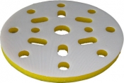 Мягкая подложка "Вайт", d150мм, 10мм (16+1 отверстий), желтая