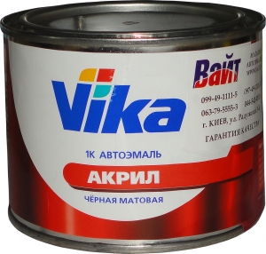 Купити 142М Акрилова 1К автоемаль Vika АК-142 "Чорна матова" (0,4 кг) - Vait.ua