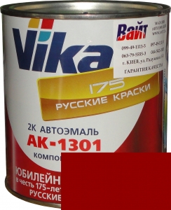 Купити 1015 Акрилова автоемаль Vika АК-1301 "Червона" (0,85кг) у комплекті зі стандартним затверджувачем 1301 (0,21кг) - Vait.ua
